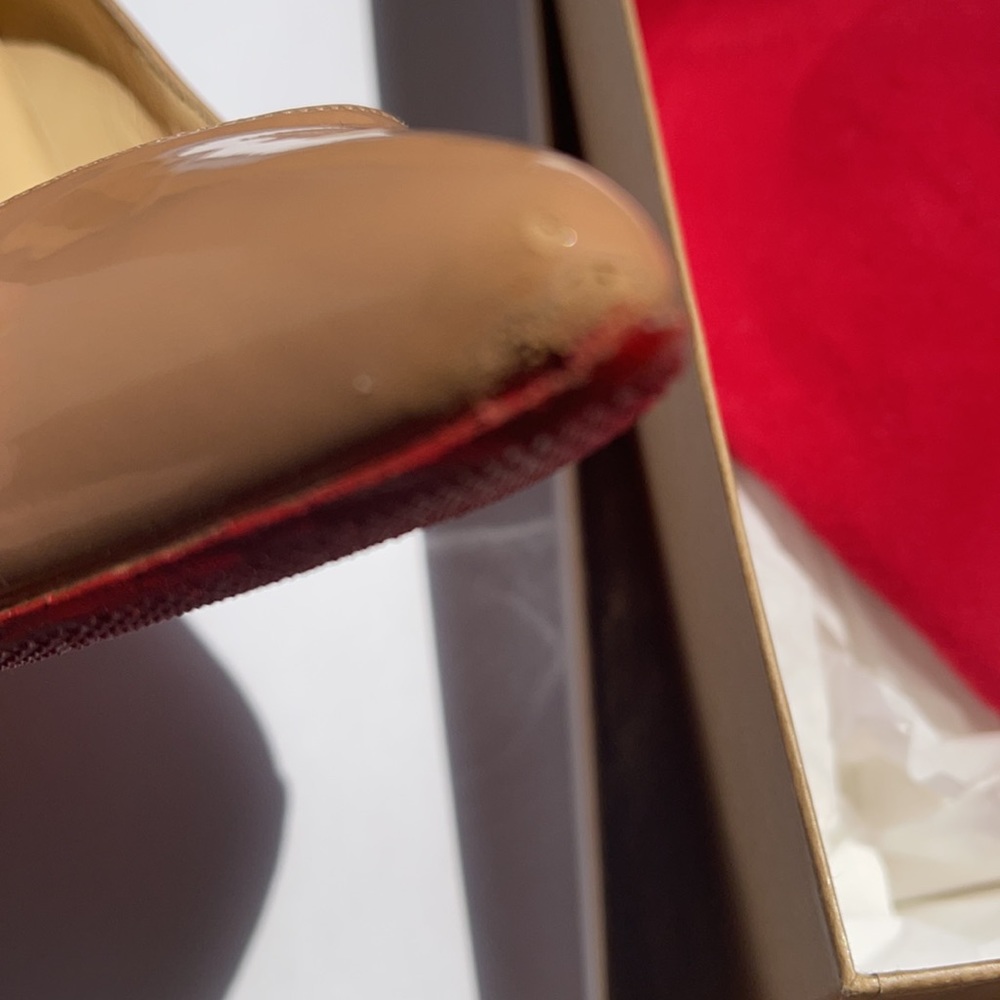 Christian Louboutin Pigalle 100 patent calf Nude - Picture 6 of 9